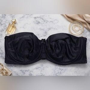 Exquisite Form - Black Strapless Underwire Bra